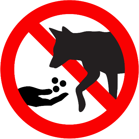 Dog feed sign