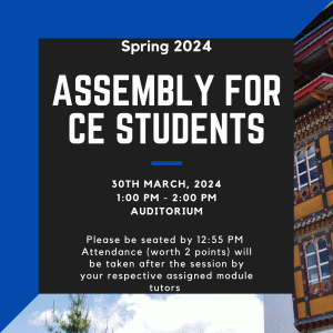 Assembly for CE Students