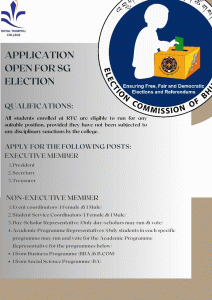 Application Open for the Student Government Election 