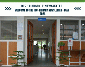 RTC LIBRARY E-NEWSLETTER MAY 2024