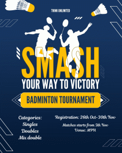 Register for Badminton Tournament 