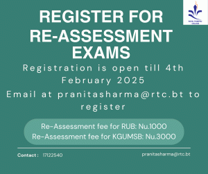 Register For Re-Assessment Exams