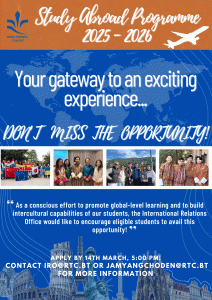 STUDY ABROAD PROGRAMME 2025-2026!