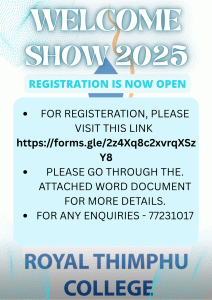 The registration for the Welcome Show 2025 is now open! 