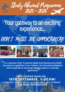 Study Abroad Programme 2025-2026