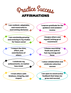 Practice Success Affirmations