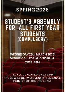 1st Year Student Assembly  