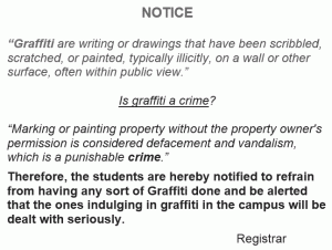 Graffiti Information