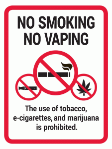 No Smoking/No Vaping